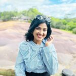Niharika Dash Instagram - Seven Coloured Earths ,Charmel is a beautiful place on Earth that I’ve always wanted to visit. It was a long-pending item on my bucket list, and finally, I am here. Couldn’t be happier! ❤️ Seven Coloured Earths, Charamel, Mauritius