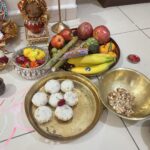 Niharika Dash Instagram - My first Manabasa Gurubara. I grew up seeing my mother performing this auspicious puja. Today, I got the opportunity to do it myself. Thanks Mom @nandinimohapatrasarangi_ for your guidance, which made all this possible. May Maa Laxmi bring lots of happiness in our lives. Dubai, United Arab Emirates