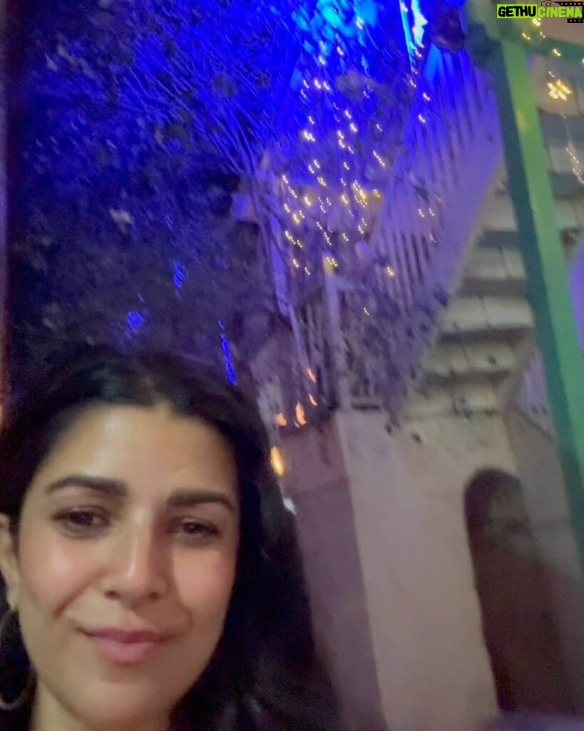 Nimrat Kaur Instagram - Gorgeous lights, customary annual Christmas walk, a million selfies and a visit from my baby sis for a present from Santa !!! Merry Christmas to all celebration from me and mine ♥💋🥰👯‍♀🎄 #merrychristmas #christmaseve #siblinglove #besttimes Ranwar Village