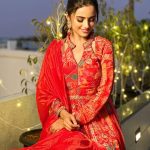 Nisha Guragain Instagram - Bright thoughts, bright attire! ❤️ Outfit- @lapink_by_pink_lifestyle