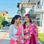 Nisha Guragain Instagram – Dashain vibes 😊 Ithari, Nepal