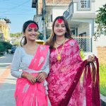 Nisha Guragain Instagram – Dashain vibes 😊 Ithari, Nepal