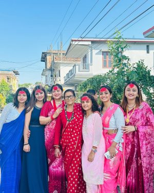 Nisha Guragain Instagram - Dashain vibes 😊