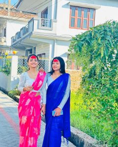 Nisha Guragain Instagram - Dashain vibes 😊 Ithari, Nepal