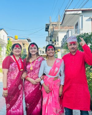 Nisha Guragain Instagram - Dashain vibes 😊