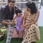 Nisha Krishnan Instagram - A picture together after a long time 😅😁💖 @talk2ganesh 😘 swipe right to see how Sammy was complaining that we took pictures without her 🤐🙄🙃😅