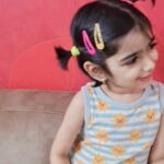 Nisha Krishnan Instagram - Slokam kelunga 😅 Spending our sick days productively 😁🦩 #samairaganesh #sickmommy