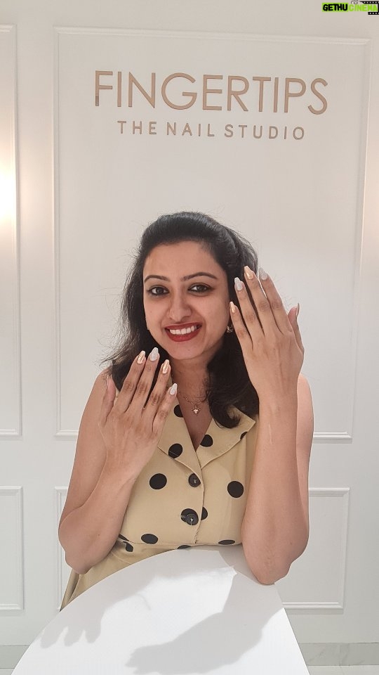 Nisha Krishnan Instagram - There is so much beauty and elegance in a great set of nails 💅 A geniune review of @fingertipsthenailspa ECR. The owners of ECR Fingertips Radha and @imsaranyababu were very warm and helped me patiently as it's my first time. It's a great experience! Girls do visit them 😊😊 Thank you, @surajarchana, for pushing me to try something new 🤗 #notapaidpromotion #nailextensions #nailspa #ECR