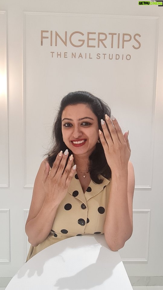 Nisha Krishnan Instagram - There is so much beauty and elegance in a great set of nails π
A geniune review of @fingertipsthenailspa ECR. The owners of ECR Fingertips Radha and @imsaranyababu were very warm and helped me patiently as it's my first time. It's a great experience! Girls do visit them ππ Thank you, @surajarchana, for pushing me to try something new π€ #notapaidpromotion #nailextensions #nailspa #ECR