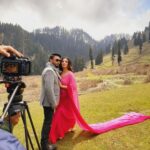 Nishita Goswami Instagram - Something big is on the way✨✨✨ . . . . . . . #jatinbora #nishitagoswami #zubeengarg #raghav #ratnakar #jollywood #assamesefilm #musicvideo Makeup and hair by my darling @bijoyjeet.saikia_makeupartist Costume by my dear friend @nandini_borkakati @page_3_boutique Kashmir A Heaven On Earth
