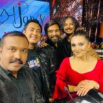 Nishita Goswami Instagram - We 5 ❤️❤️❤️ Prag Cine Awards 2023 @siddarth.sharma11 @kamaldeyphotography @ojaantrik_jajabor @kennybasumatary Love you Guys. ❤️❤️ Makeup and hair by my darling @bijoyjeet.saikia_makeupartist Styling by my dear @ajanakashofficial
