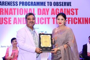 Nishita Goswami Instagram - An awareness prog to observe International Day against Drugs and Illicit Trafficking in the presence of Honourable Governor of Assam Sri Gulab Chand Kataria ji and all other dignitaries. 
Thanks to Byatikram Masdo for doing such a great work. 
Special Thanks to Dr Saumen Bharatiya. 🙏🙏