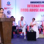 Nishita Goswami Instagram – An awareness prog to observe International Day against Drugs and Illicit Trafficking in the presence of Honourable Governor of Assam Sri Gulab Chand Kataria ji and all other dignitaries. 
Thanks to Byatikram Masdo for doing such a great work. 
Special Thanks to Dr Saumen Bharatiya. 🙏🙏