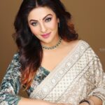 Nishita Goswami Instagram - "It's okay to wake up and look however you look. You are beautiful regardless." ― Ella Mai Some pictures again Makeup and hair by my beautiful friend @jonaliboruahmakeupartist Unique off white saree by my dear @nandini_borkakati Photos clicked by famous @kamaldeyphotography #photo #shoot #makeupartist #studio #guwahati