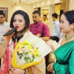 Nishita Goswami Instagram - Grand Opening of MPJ Jewellers at Borpeta Road ( Assam) Beautiful and unique collections by MPJ Jewellers . Visit the store to explore more 🙏 My best wishes to the entire Team #jewellery #mpjewelry #collection #goldjewellery #daimond #borpetaroad