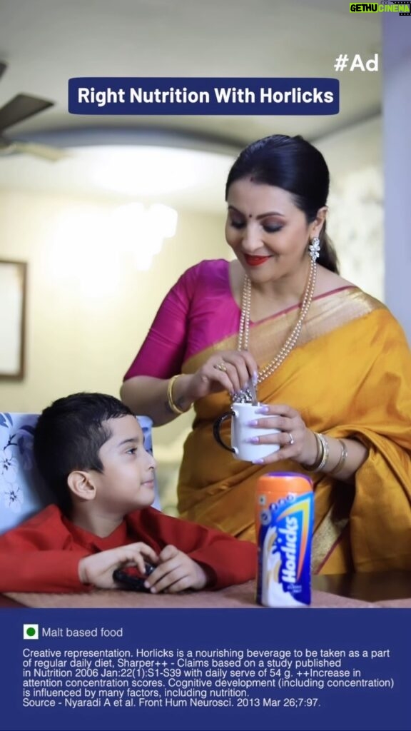Nishita Goswami Instagram - #Ad This Durga Puja, I’m witnessing my little Rivaan bloom into an absolute legend! 🌼 From bringing down the pujo outfits,lending a hand with the kitchen’s heavy artillery ,to reciting mantras like a pro, he’s the ultimate Pujo Superstar in our home! 🙌💪📖 And the secret sauce behind his incredible journey? It’s got to be Horlicks that fuels his growth and enthusiasm! 🌟🥛 Every kid has a chance to shine bright like Rivaan in their para! ✨🏆.Horlicks is hosting the ultimate Pujo Superstar contest in multiple pandals across the city. Check out the list below to check out the pandals across the city, participate and standa a chance to win exciting prizes!  🌠🌆 https://bit.ly/horlicks_pujosuperstar