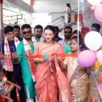 Nishita Goswami Instagram - Grand inauguration of AB communications .. A beautiful and ultra modern store of mobile and other electronic gadgets. An initiative of an young Assamese entrepreneur Dipu Bora. A young guy who is hard working and honest. My best wishes to the entire team of AB Communication ( near Jaya Nagar Chariali ) Beltola . . . . #inauguration #ribboncutting #assam #guwahati