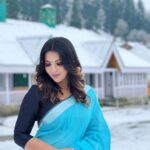 Nishita Goswami Instagram - “Thinking of you keeps me awake. Dreaming of you keeps me asleep. Being with you keeps me alive.” Some drama moments from Raghav Makeup by my darling @bijoyjeet.saikia_makeupartist Costume by @navanita_s_bora Clicks by @biker_.jb #raghav #kasmir #snow