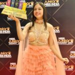 Nitanshi Goel Instagram - And your Nitz won ‘Youngest Style Diva Award’💕⭐️✨ This one’s to Mumma for showing me, while growing up, that a sense of style solely comes from being who you truly are♥️✨ Thankyou @juniormissindia and @shobhagori for bestowing me with the incredible honor✨ 👗 @the_adhya_designer ✨ #Nitanshi #NitanshiGoel #juniormissindia #juniormissindia2023 #YoungestStyleDiva #IndianYoungCelebrityInfluencerAward #nehadhupia #shobhagori #castingshobhagori #nesco #maidaan #laapataaladies #meresapne Nesco