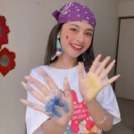 Nitanshi Goel Instagram - How was your Holi? 🎨💜 #happyholi #holi2023 #nitanshigoel #nitanshians Holi KA RANG