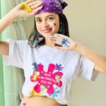 Nitanshi Goel Instagram - How was your Holi? 🎨💜 #happyholi #holi2023 #nitanshigoel #nitanshians Holi KA RANG