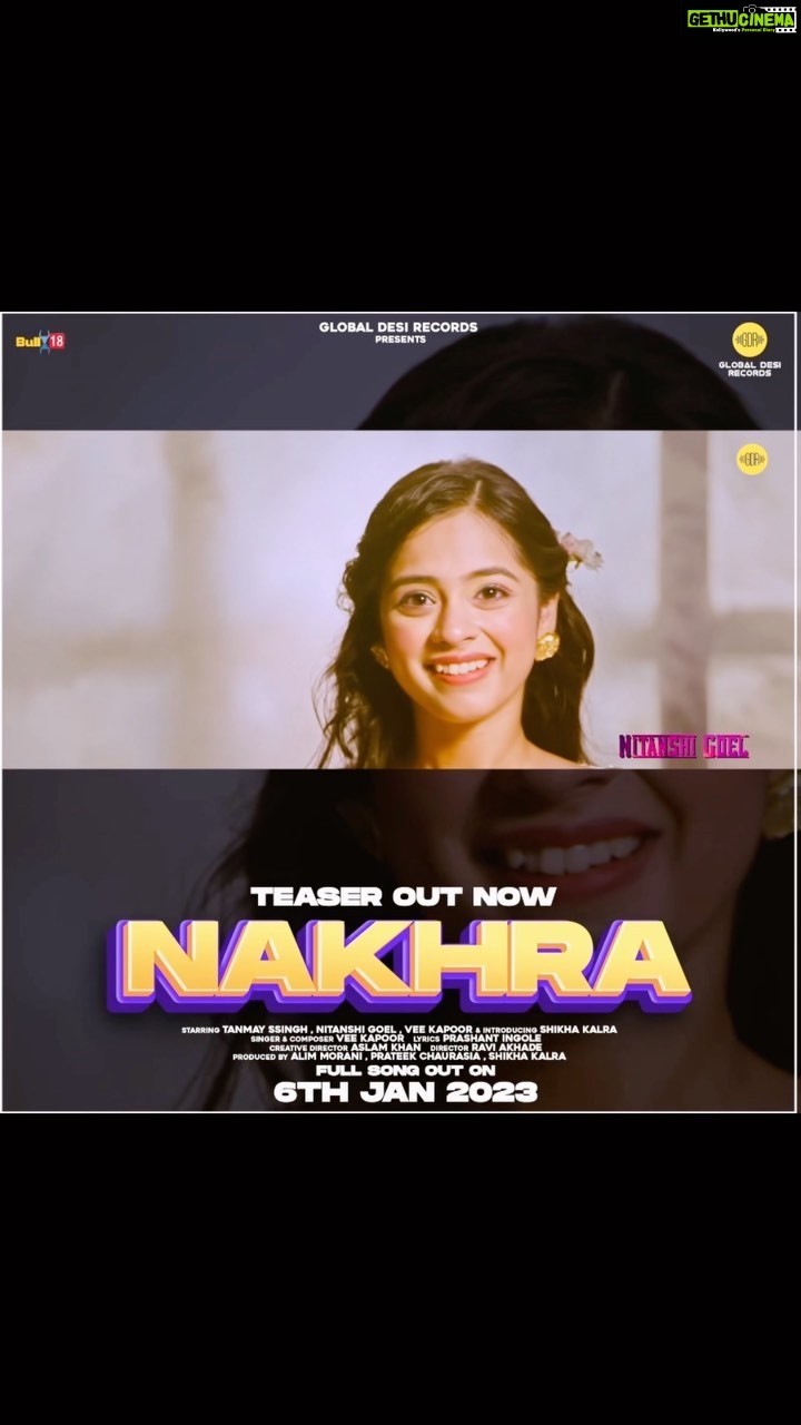 Nitanshi Goel Instagram - Here’s a sneak peak into the visuals for Nakhra, which will be yours in just two days! We can’t wait to bring to you all the fun and madness! Stay tuned! 🎊 #nakhra #gdr #nitanshigoel #tanmayssingh #veekapoor @globaldesirecords @veekapoor @nitanshigoelofficial @tanmayssingh9 @kalrashikh28 @prashantingole1 @ravie_akahday @aslam_khan_director @aymoway @amorani01 @chaurasia.prateek @bull18network @dipuneog_ @bull18network @planetmediapr