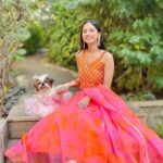 Nitanshi Goel Instagram - Happy Diwali 🪔✨✨✨ (Comment your fav pic & Give reason..Mine are 3rd & 8th with my doll @queenienakhrewaali 😘) . 👗 @kirtiagarwal_varsha . #happydiwali #nitanshians #nitanshigoel Diwali Celebrations:)