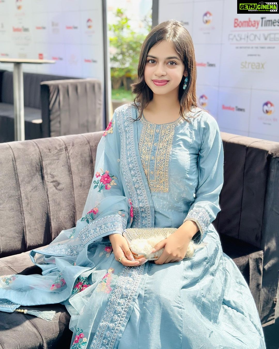 Nitanshi Goel Instagram - BOMBAY TIMES FASHION WEEK ✨ Styled by @stylingcityy Wearing :- @readiprintfashions @indianweddingsaree Jewellery @om_jewellers #nitanshigoel #nitanshi #nitanshians #btfw2023 #laapataaladies Bombay times Fashion week