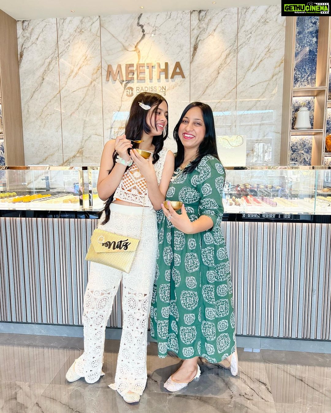 Nitanshi Goel Instagram - Happiest Happy birthday to my favourite girl @rashigoelofficial 🥳♥️ my bestieee, my mommy, my sister, my dancing partner, my Gossip partner, my soul-mate, my inspiration ✨ When I look at you, I look at the wonderful woman I aspire to become💞🫶🏻 You’ve always taught me to count my blessings and those will forever include you 🧿 Love you my sweet mommy😘 #Happybirthdaymumma #rashigoel #nitanshigoel Birthday special