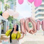 Nitanshi Goel Instagram - 10 Million Insta Fam🥺♥️🎉 Thanks for making this happen my Nitanshians🫶🏻 Each one of you have played such an important role in this journey of mine! You all taught me to have a belief in myself and my abilities🙏🏻 A BIG VIRTUAL HUG to each one of you!🫶🏻 Aapki Nitz♥️ . Wearing @beperkt_official Quick Balloon Decor @all_grand_events Cake @tf.cakes . #10million #10mhearts #10m #Nitanshians #blessed #nitanshigoel Aapke Dil mein