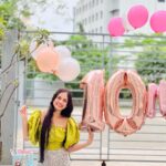 Nitanshi Goel Instagram - 10 Million Insta Fam🥺♥️🎉 Thanks for making this happen my Nitanshians🫶🏻 Each one of you have played such an important role in this journey of mine! You all taught me to have a belief in myself and my abilities🙏🏻 A BIG VIRTUAL HUG to each one of you!🫶🏻 Aapki Nitz♥️ . Wearing @beperkt_official Quick Balloon Decor @all_grand_events Cake @tf.cakes . #10million #10mhearts #10m #Nitanshians #blessed #nitanshigoel Aapke Dil mein