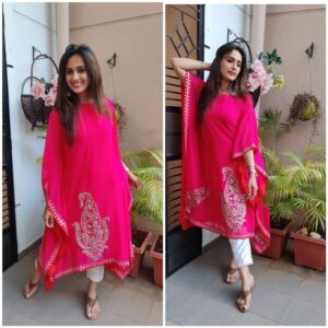 Niyati Joshi Instagram - Wearing @shubhayu2524 
Stylist @styling.your.soul 
#collaboration #tunic #fuschiapink #gotawork #actor #niyatijoshi