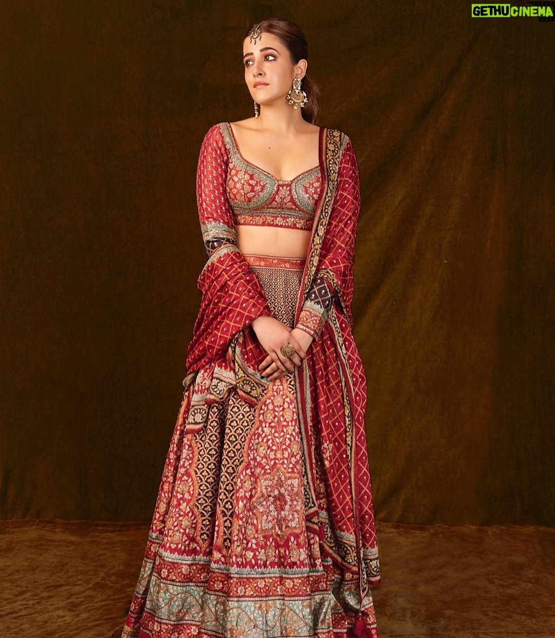 Nupur Sanon Instagram - All things royal 💭 • Hmu - @makeupbydevanshii Outfit- @ritukumarhq Jewellery- @curiocottagejewellery @silverstreakstore Styled by- @sukritigrover Styling Team- @vanigupta.23 @harshitadaga01 @bitofbash