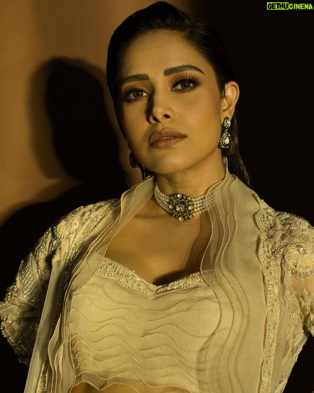 Nushrratt Bharuccha Instagram - Teri Hoyi Main Yaar Ve.. Bhuleya Ae Sansaar Ve… Outfit @awignaofficial Choker @ut_jewellery_by_harveen Earrings and ring @anayah_jewellery Stylist @nidhijeswani Makeup @vardannayak Hair @cheemabaljit2 📸 @miteshsphotography