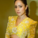 Nushrratt Bharuccha Instagram - You’ll never be too much 🌻 Outfit @shlokakhialaniofficial Jewelry @goldenwindow Stylist @nidhijeswani Makeup @simua_996 Hair @cheemabaljit2 Photographer @miteshsphotography