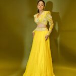 Nushrratt Bharuccha Instagram - You’ll never be too much 🌻 Outfit @shlokakhialaniofficial Jewelry @goldenwindow Stylist @nidhijeswani Makeup @simua_996 Hair @cheemabaljit2 Photographer @miteshsphotography