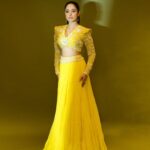 Nushrratt Bharuccha Instagram - You’ll never be too much 🌻 Outfit @shlokakhialaniofficial Jewelry @goldenwindow Stylist @nidhijeswani Makeup @simua_996 Hair @cheemabaljit2 Photographer @miteshsphotography