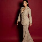 Nushrratt Bharuccha Instagram - Pant-suit @eeksha_official Rings @h.ajoomal Stylist @nidhijeswani Makeup @vardannayak Hair @kajal._komal Photographer @miteshsphotography