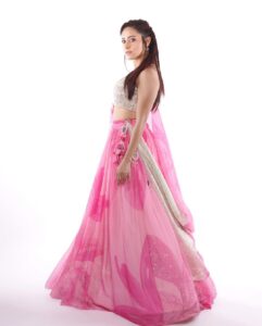 Nushrratt Bharuccha Instagram - 🌸 Lehenga @monikanidhii Earrings @maiiarabymn Ring @anayah_jewellery Stylist @nidhijeswani HMU @aafreenmakeupandhair @cheemabaljit2 Photographer @miteshsphotography