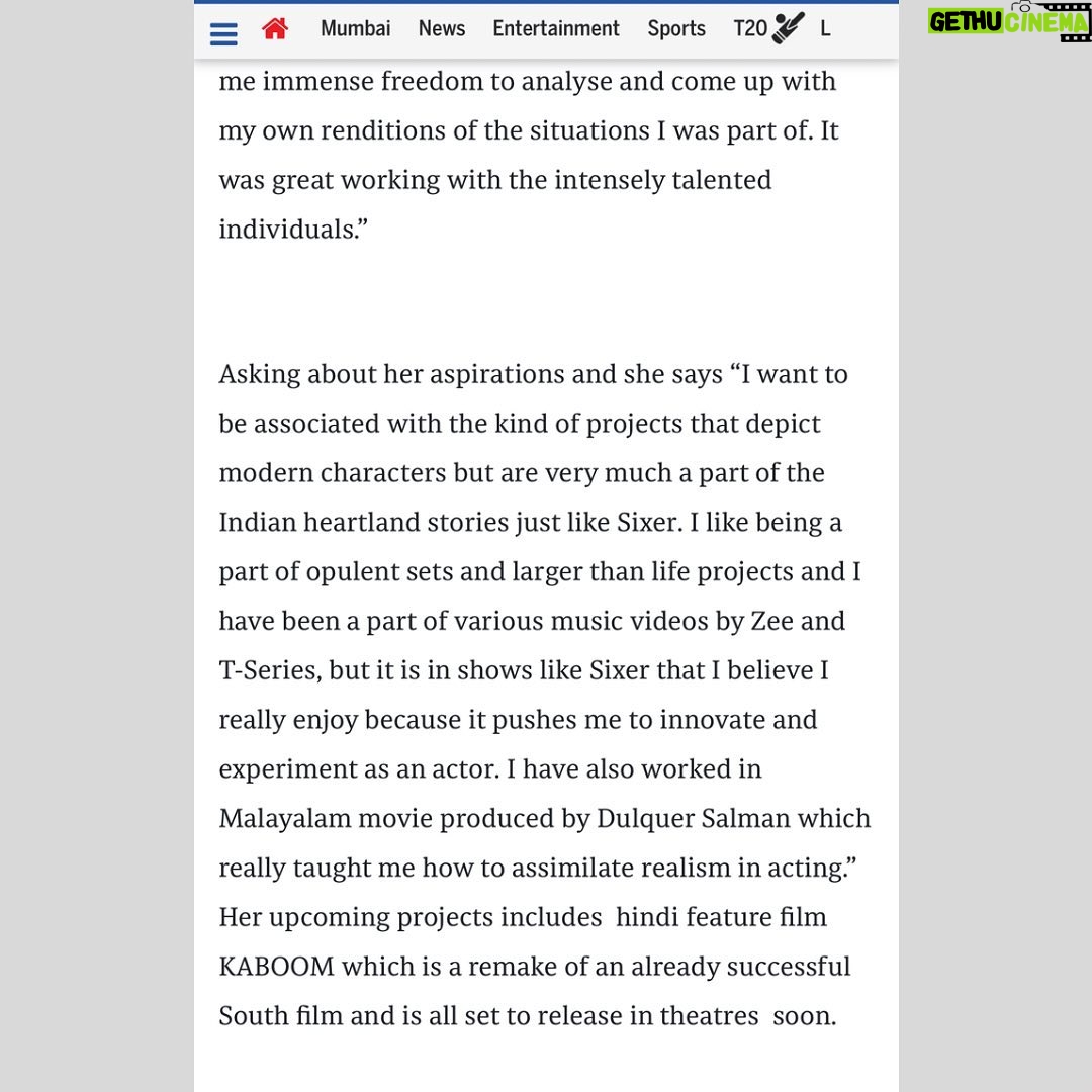 Onima Kashyap Instagram - Sharing my heartfelt experienceđ @middayindia @theviralfever @amazonminitv @chaitanya_k9
