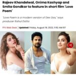 Onima Kashyap Instagram – 😊 lovepoem.. a modern version of Devdas ❤️#work #
#newproject #shortfilm #shootdiaries ##devdas #lovepoem