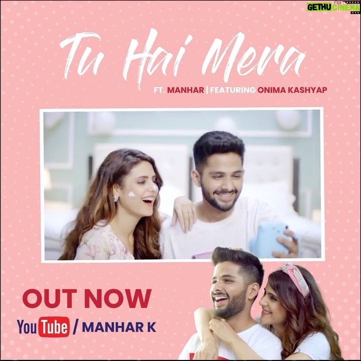 Onima Kashyap Instagram - “Tu hai mera” song out now. Go and check out this romantic song. Link in bio ❤️❤️ Singer @manhar.mk Director @rswamifilms Casting @meghnameghna714 DOP @indishbatra Hair @hairstylist_laddi312
