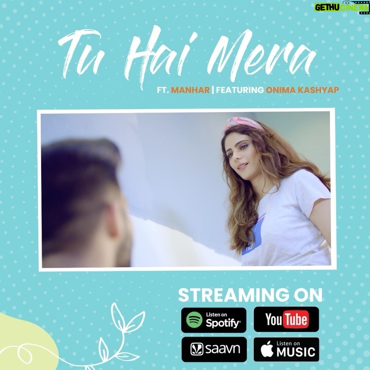 Onima Kashyap Instagram - “Tu hai mera” song out now. Go and check out this romantic song. Link in bio ❤️❤️ Singer @manhar.mk Director @rswamifilms DOP @indishbatra
