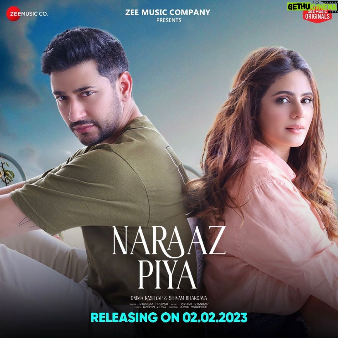 Onima Kashyap Instagram - Does one love, one heart mean one destiny? Stay tuned for #NaarazPiya, releasing on 02.02.2023, ft. #OnimaKashyap & #ShivamBhaargava! 🎶 #ZeeMusicOriginals @onimakashyap @shivambhaargava @sashasublime @piyush_shankar @therashmivirag @bombay_kalakaar @anuragbedii @zeemusiccompany