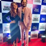 Onima Kashyap Instagram - A glimpse from last night. Dekhiye TAAZA KHABAR @disneyplushotstar @bhuvan.bam22 @rohitonweb @zakirkhan_208 #webseries #premier #tazakhabar #bhuvanbam #bbkivines #zakirkhan