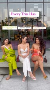 Palak Purswani Instagram - Don’t we? Go tag those! 💁🏼‍♀️ • • • • #reeloftheday #trio #funnyreels #friendsmemes