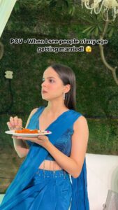 Palak Sindhwani Instagram - Matar paneer bhi nahi, Chilli paneer, Samajh rahe ho?!😂🙊🫣 #reeloftheday #funnyreels #weddingreels #trendingreels #trending #reelitfeelit #fyp #explore #palaksindhwani