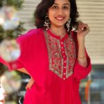 Paridhi Sharma Instagram - Festive mode on 🌸 #festivaldress #pink #Indian #dress #vibrant #spunky #feminine Styledby - @stylebyriyajn Outfit - @pairaahanofficial