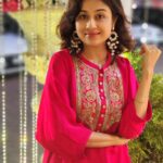 Paridhi Sharma Instagram - Festive mode on 🌸 #festivaldress #pink #Indian #dress #vibrant #spunky #feminine Styledby - @stylebyriyajn Outfit - @pairaahanofficial