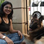 Parvathy Saran Instagram – R A W K Y ❤️ Tough & also soft ✨
.
P.S : I still remember the day when my friend Sanjay ( who is the master of Rawky )  brought him home as a tiny little boy…now our Rawky is so muscular & large 🧿 Time flies when you are around pets and the most loyal #germanshepherd Chennai, India